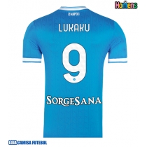 Camisa de Futebol SSC Napoli Romelu Lukaku #9 Equipamento Principal 2025-26 Manga Curta